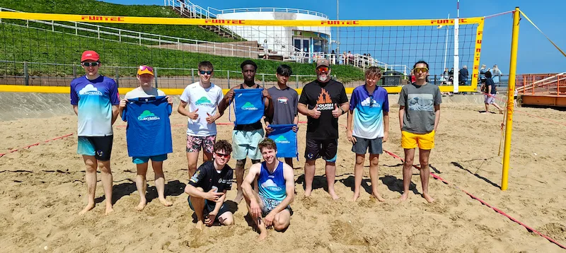 Skyball coaching clinic at the FIVB Futures international event